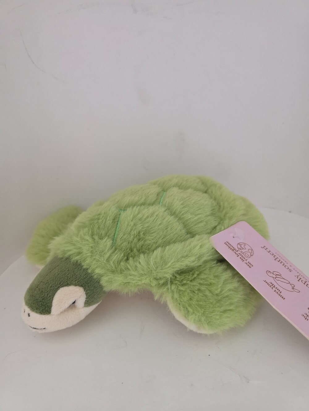 Simply Southern Plush Turtle Trackable Bar Code Fuzzy Green Shell. NWT